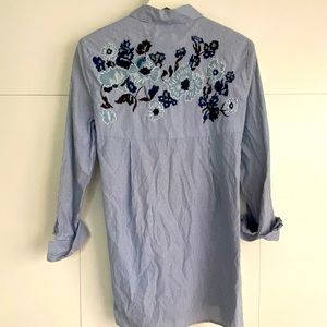 A twist on the classic button up shirt